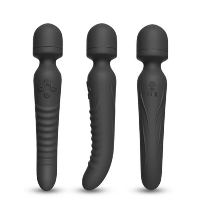 Διπλός τελών Massager ευφυής θέρμανσης AV δονητής δονητών λαιμών ράβδων μαλακός