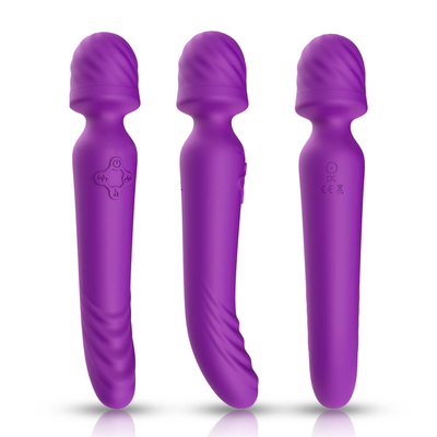Μαλακή σιλικόνης Bendable AV ράβδων Massager ευφυής θέρμανση τελών λαιμών διπλή