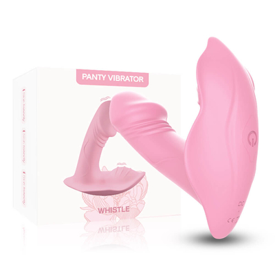 Φορετός δονητής σημείων Γ σιλικόνης Panty τηλεχειρισμού, παιχνίδι φύλων δονητών δονητών