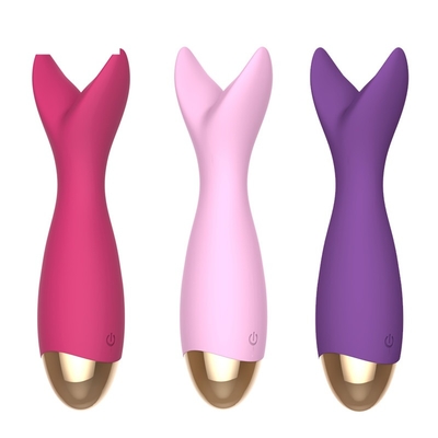 ODM USB επανακαταλογηστέα Clit ηλεκτρική ράβδος Massager δονητών δονητών διαμορφωμένη Υ