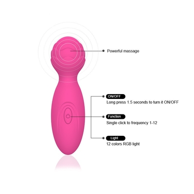 μίνι ηλεκτρική ράβδος Massager δονητών ράβδων φύλων Massager ράβδων σιλικόνης AV 34.5mm