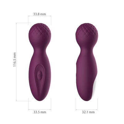 Κόκκινη ράβδος Massager ρόδινο ασύρματο πίσω Massager IPX6 σώματος δονητών 4 ίντσας σιλικόνης FDA