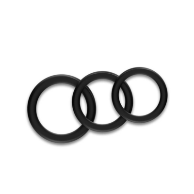 Τρία σε ένα μεγάλο μέγεθος 52mm δαχτυλιδιών IPX7 κοκκόρων Glans σιλικόνης για την εκσπερμάτωση καθυστέρησης