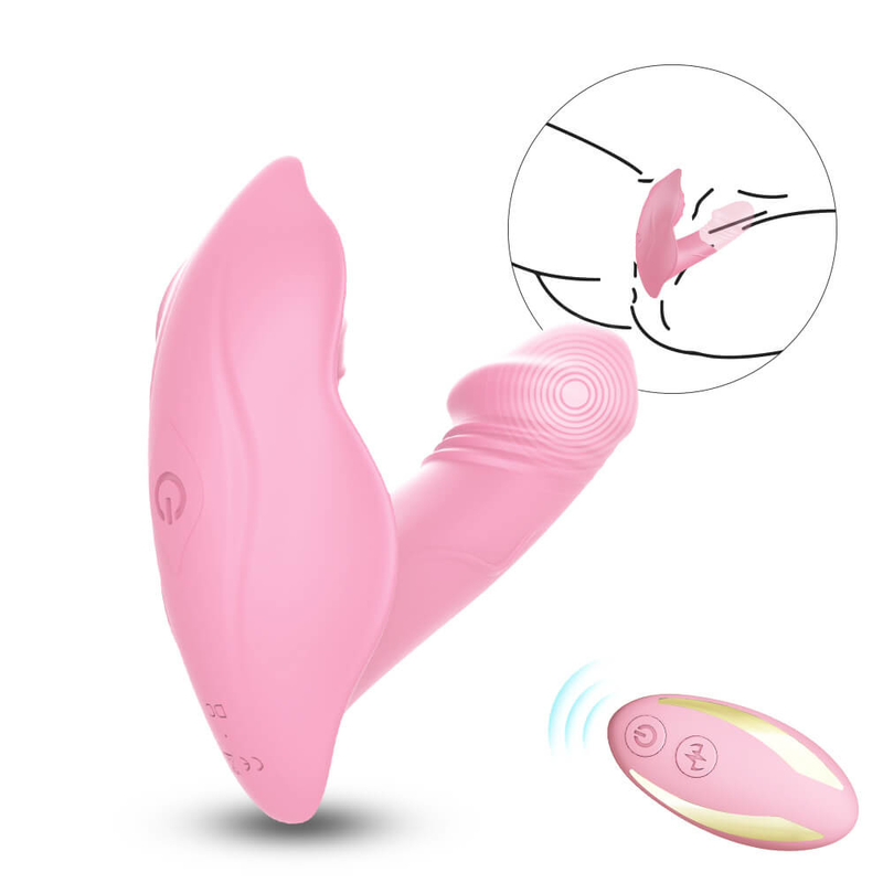 Φορετός δονητής σημείων Γ σιλικόνης Panty τηλεχειρισμού, παιχνίδι φύλων δονητών δονητών