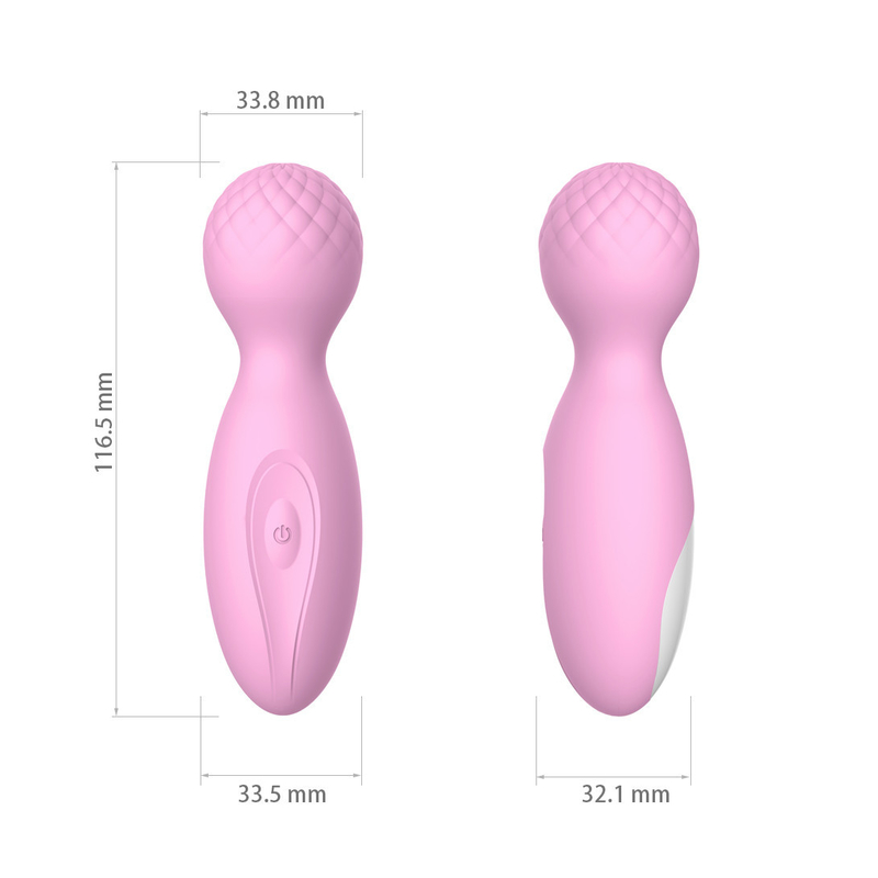 12 ταχύτητα 10 μίνι ράβδος Massager παιχνιδιών φύλων δονητών σημείων Γ σιλικόνης σατέν λειτουργίας